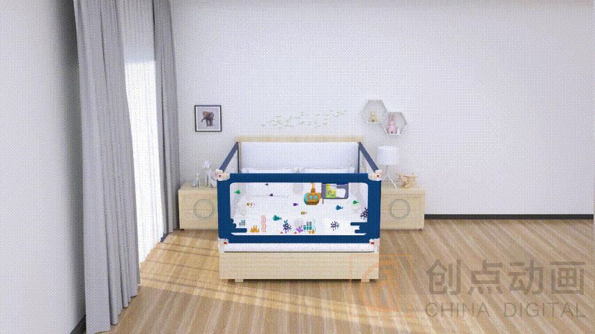 婴儿床护栏