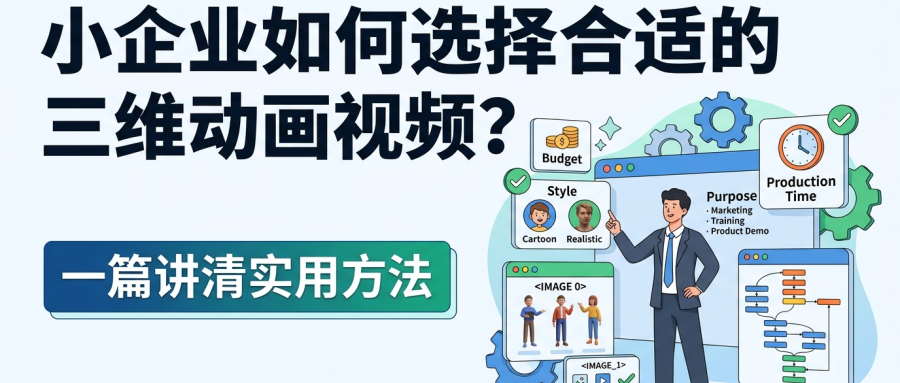 小企业如何选择合适的三维动画视频？一篇讲清实用方法