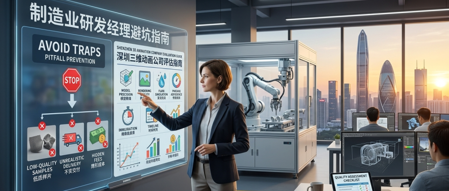 深圳三维动画制作公司哪家好？制造业研发经理避坑指南