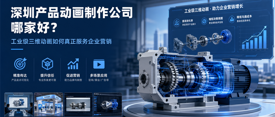 深圳产品动画制作公司哪家好？工业级三维动画如何真正服务企业营销