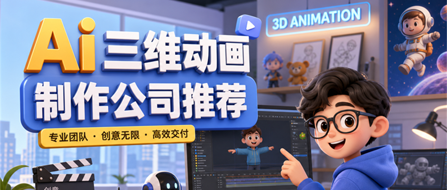 Ai三维动画制作公司推荐