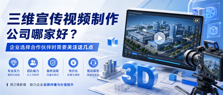 三维宣传视频制作公司哪家好？企业选择合作伙伴时需要关注这几点