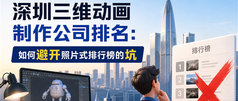 深圳三维动画制作公司排名：如何避开照片式排行榜的坑