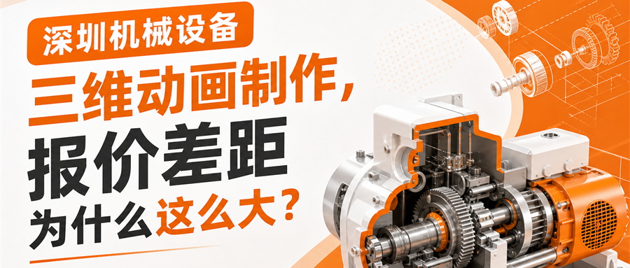 深圳机械设备三维动画制作，报价差距为什么这么大？
