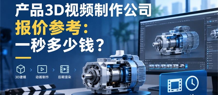 产品3D视频制作公司报价参考：一秒多少钱？