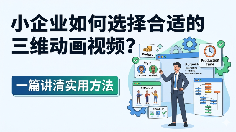 小企业如何选择合适的三维动画视频？